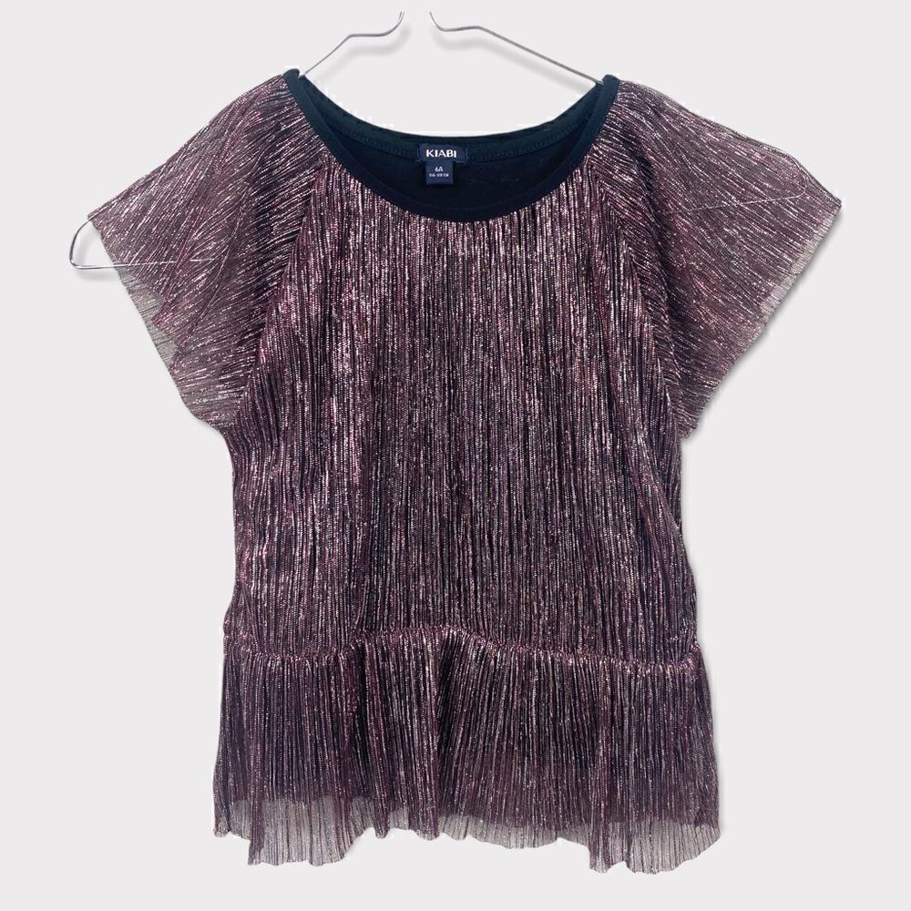 KIABI Metallic Short Sleeve Top